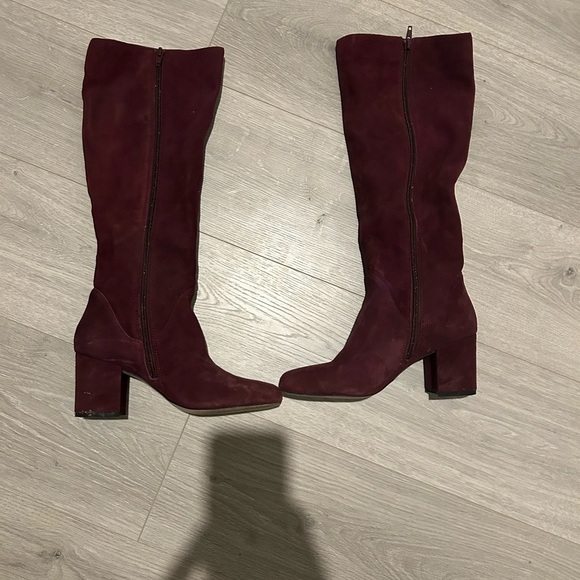 💚💚Extended Closet Clearout💚💚 Aldo Lilinia Burgundy Tall Boots - Picture 2 of 8